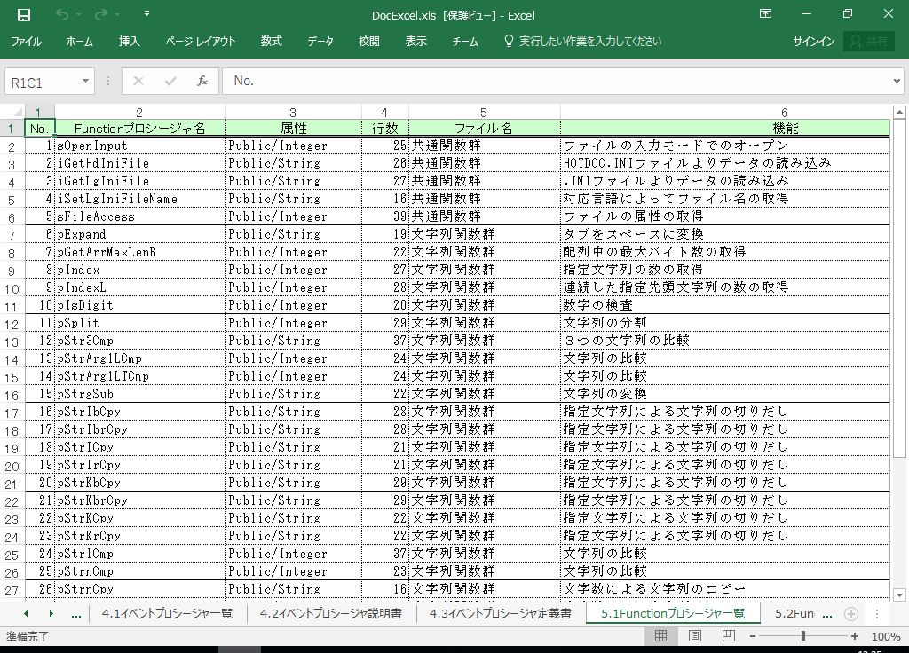 Excel2019 dl 쐬 c[yA HotDocumentz(Excel2019Ή dl)
5.1 FunctionvV[Wꗗ