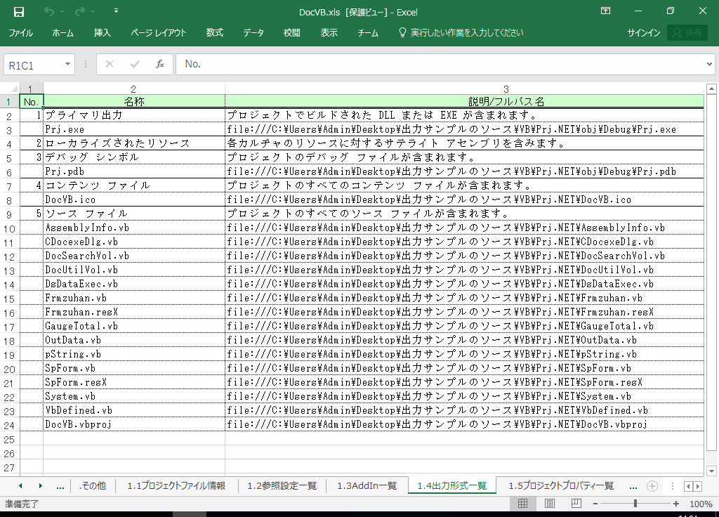 VB2022 dl 쐬 c[yA HotDocumentz(VB2022Ή dl)
1.4 o͌`ꗗ